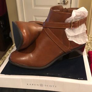 Cognac Ankle Boots